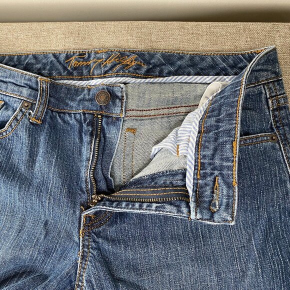 Tommy Hilfiger Denim Jeans Women's 10S Mid Rise Blue Distressed Casual Pants - Picture 4 of 14